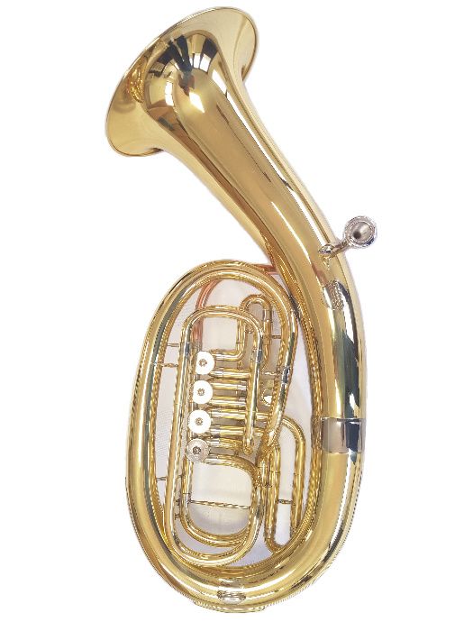 Eufoniu Bariton 4 clape Karl Glaser Bb/SiBemol Baritonhorn auriu