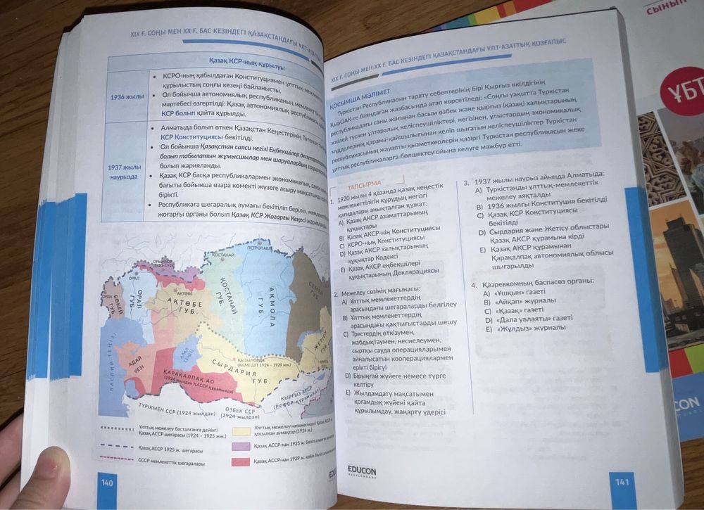Едукон (Educon) қазақстан тарихы кітаптары