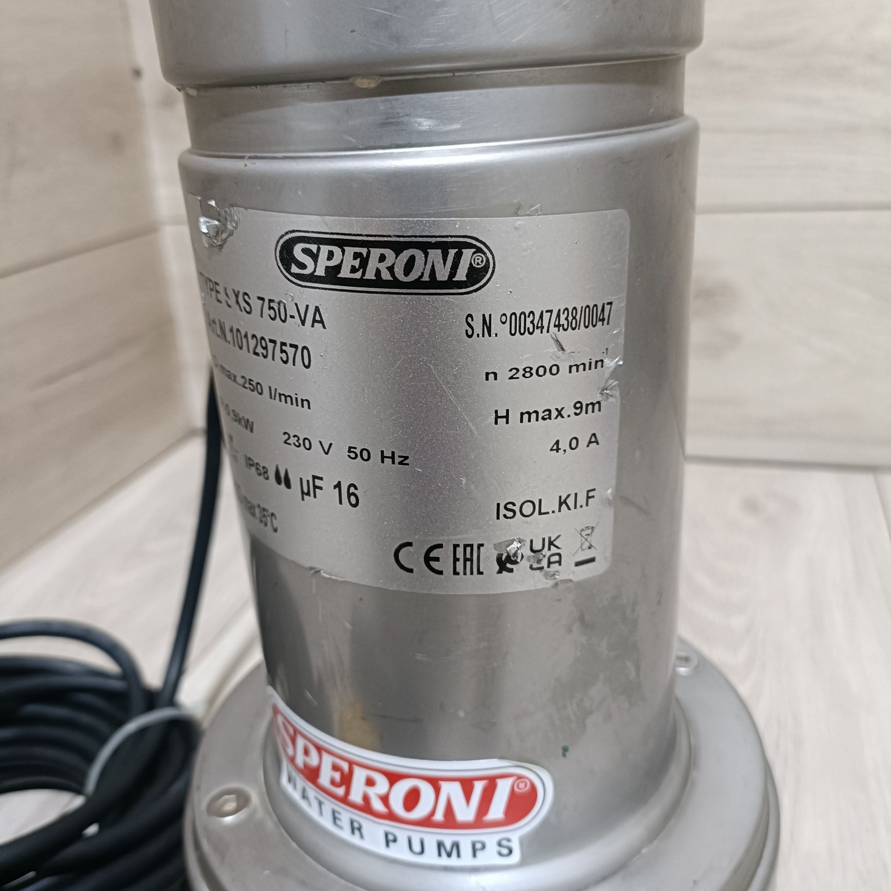 Pompa submersibila apa de drenaj 900W Speroni SXS 750-VA