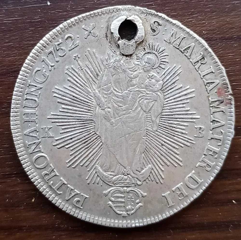 Moneda Ungaria 1 Taler 1752 argint