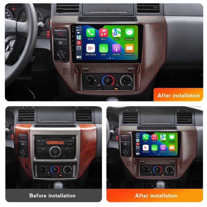 Navigatie Android 14 Nissan Patrol 2004-2021 1/8 Waze CarPlay CAMERA