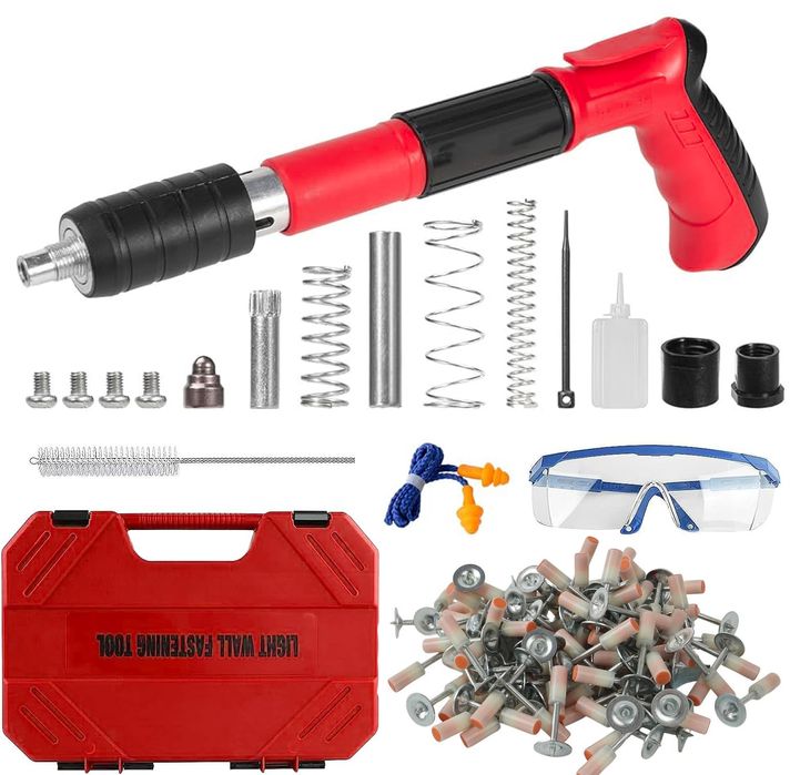 Професионален ръчен такер за пирони и нитове – 5 нива на мощност