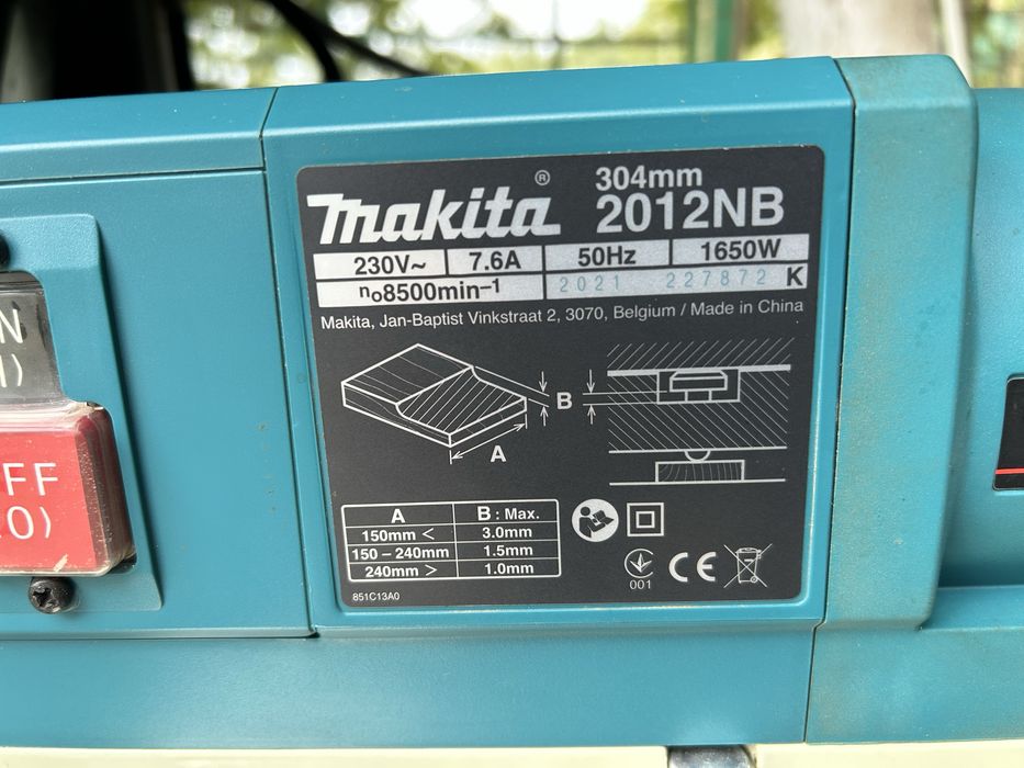 Makita 2012nb masina de grosime