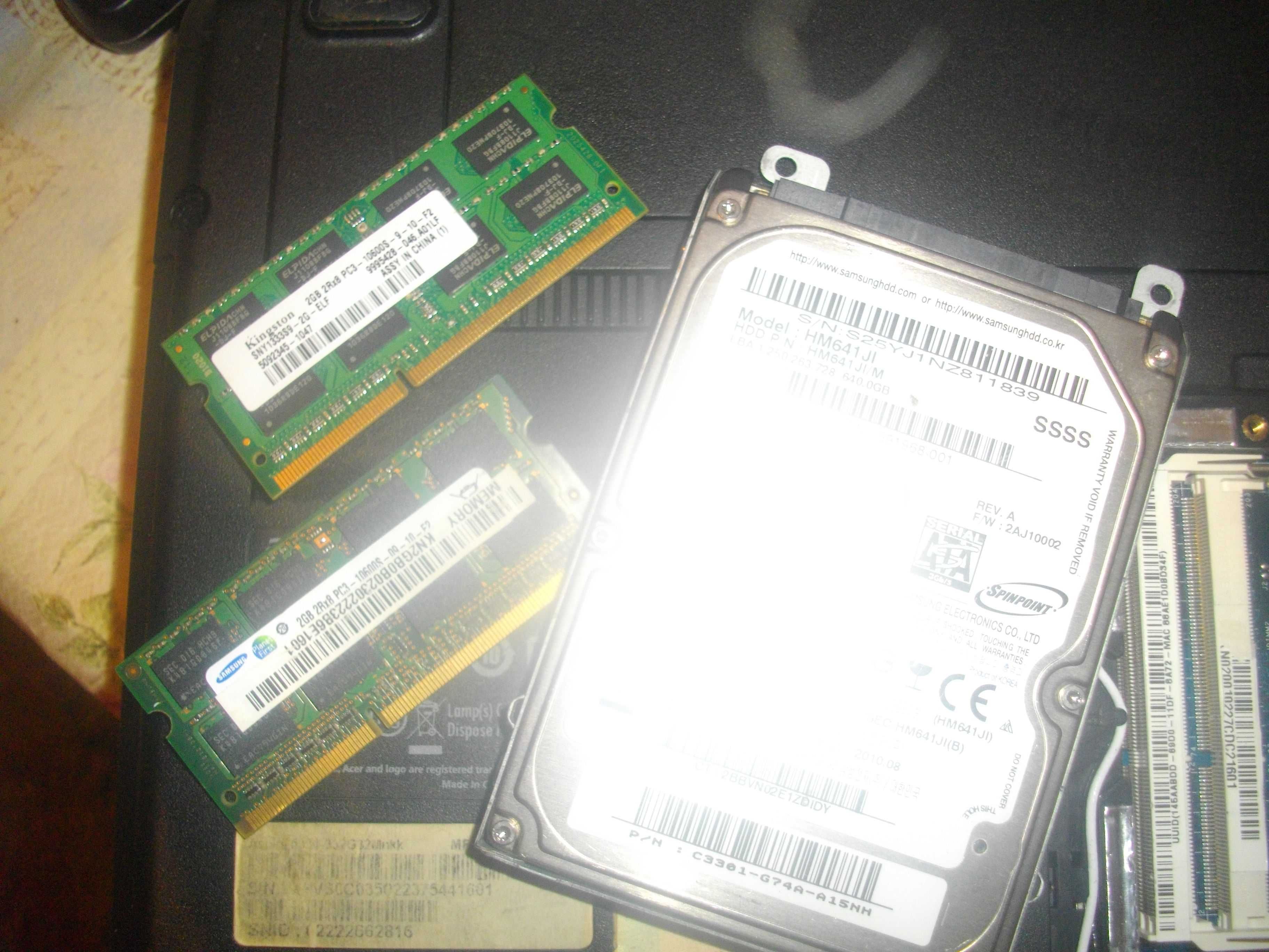4GB RAM/640GB HD-15,6" ACER Aspire 5334-Лаптоп-ЗА ЧАСТИ/ЗА РЕМОНТ