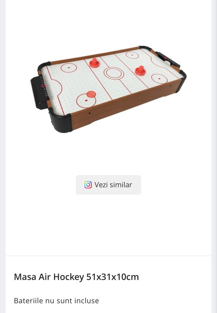Masa hochei utilizata, dar in stare foarte buna