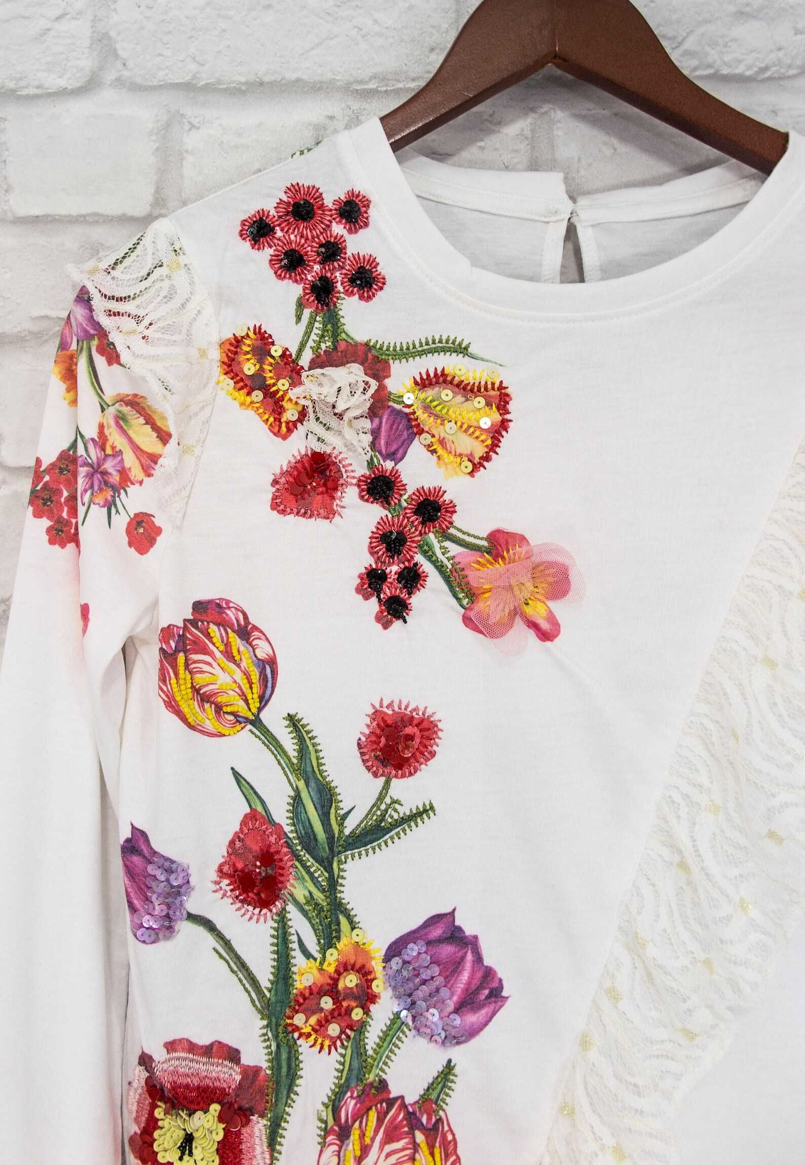 DESIGUAL Оригинална дамска блуза фланелка размер XS