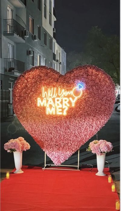 Оформление Marry Me & Happy Birthday !