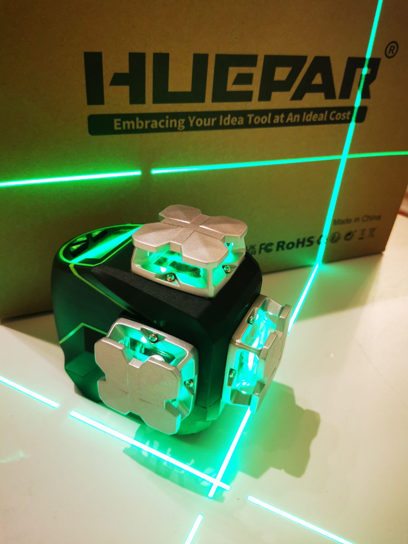 Лазерен нивелир Huepar S03 CG Bluetooth