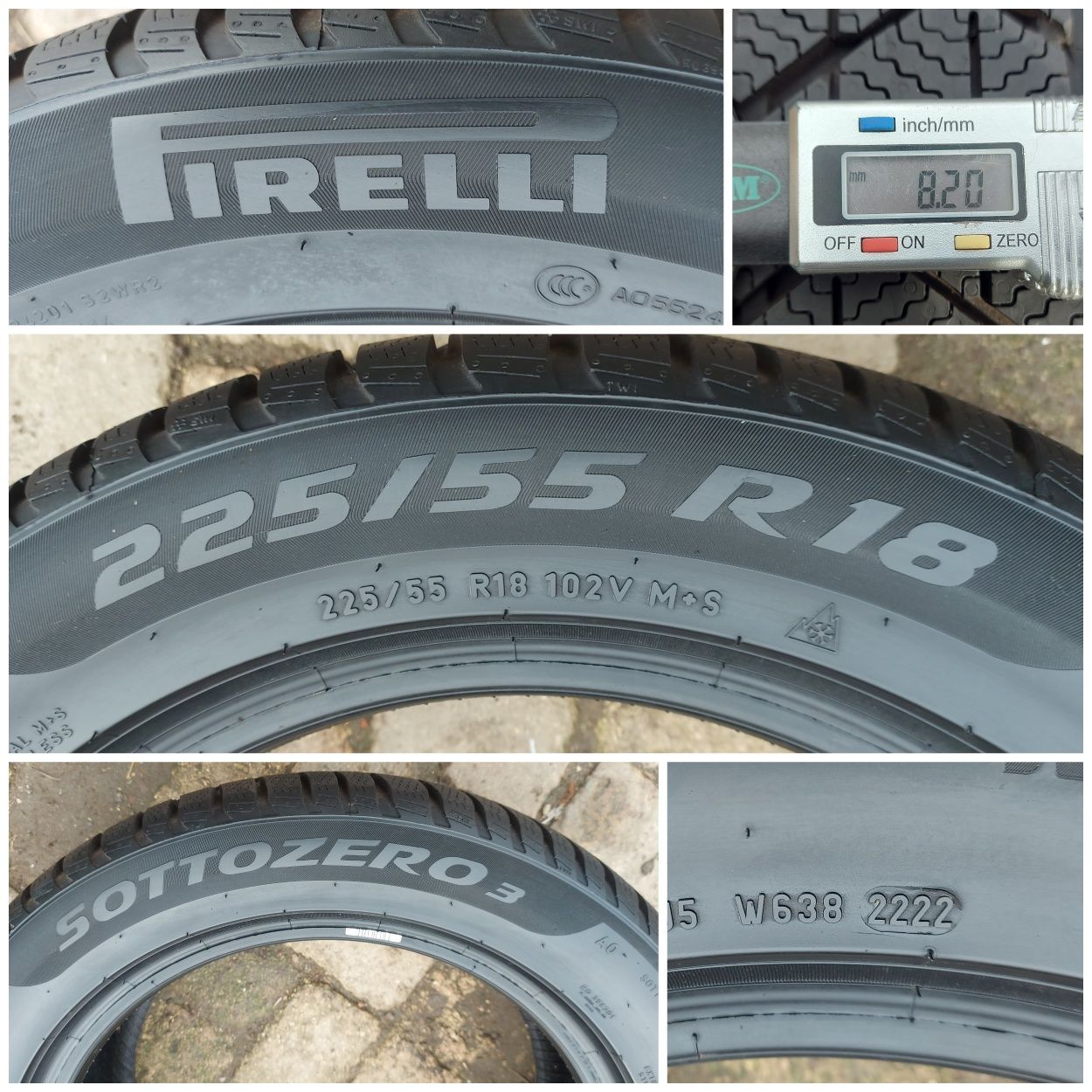 O bucată 225/235 55 R18 M+S iarnă - una Bridgestone Pirelli Continenta