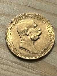 Monedă AUR 10 Coroane 1909 Franz Joseph - Austria - Tiraj 192.135 buc