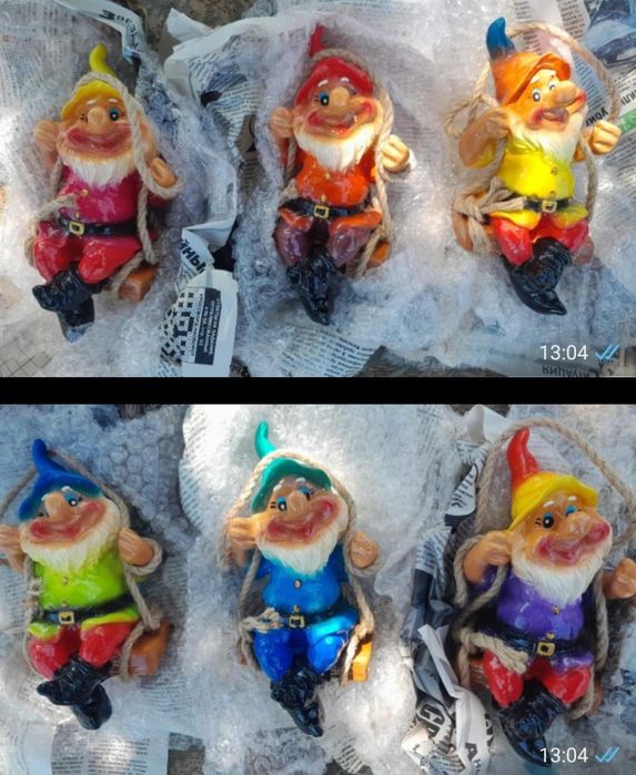 Гномы из гипса подвесные