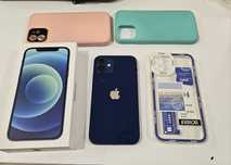 Vand iphone 12 la cutie si 3 huse