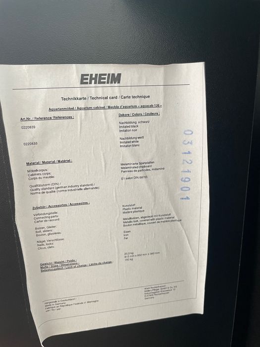 Masa , stand acvariu Eheim Aquapro Led 126 l,