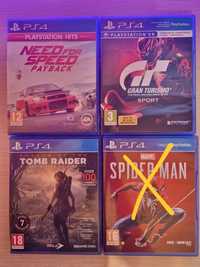 Vand Spiderman ,NFS Payback ,Gran Turismo Sport ,Tomb Raider PS4 / PS5