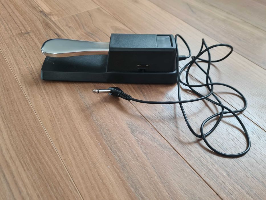 Pedale clape universala, Metal/ABS, Negru/Argintiu, 23.2x7.5x6.2 cm