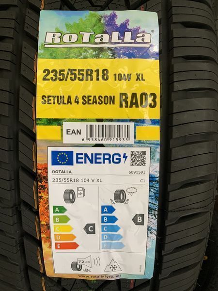 Нови всесезонни гуми ROTALLA SETULA 4 SEASON 235/55R18 104V XL НОВ DOT