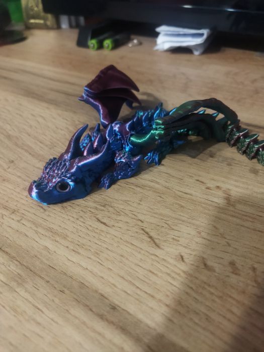 3D принтирано драконче с крила