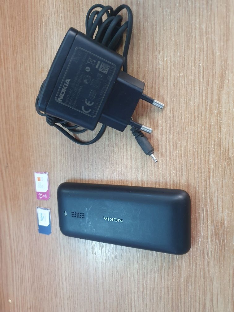 Nokia 130 RM-1035 lcd color ca nou butoane seniori necodat taste negru