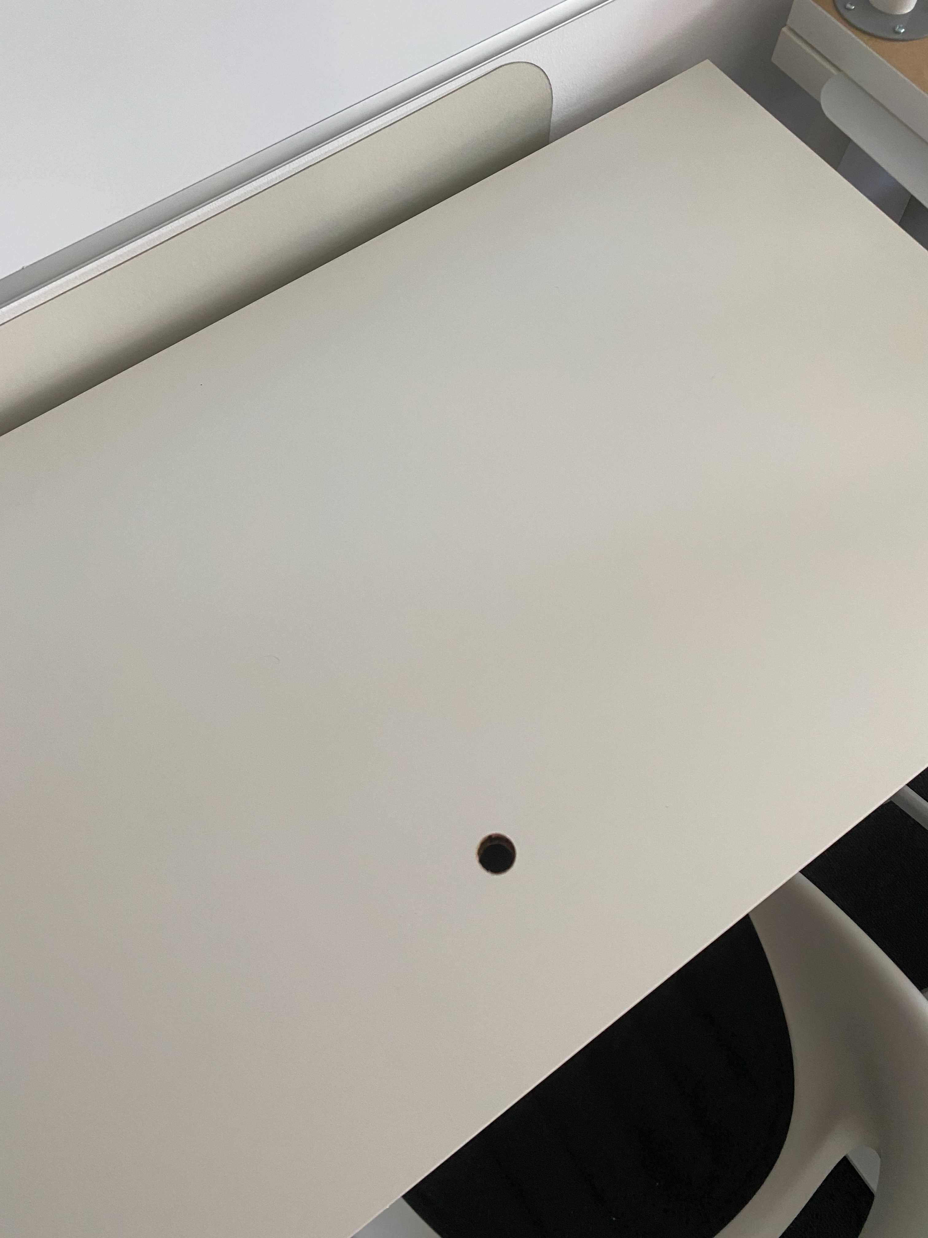 IKEA LAGKAPTEN - birou alb, 4 picioare reglabile