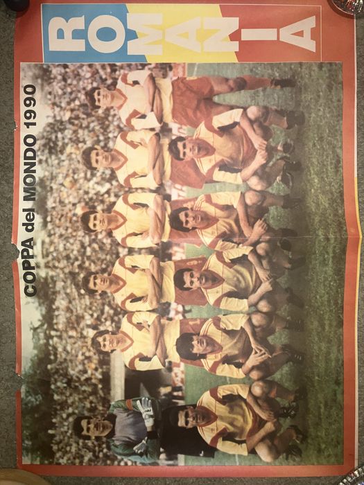 Vand poster Cupa Mondiala Italia 1990 - Romania