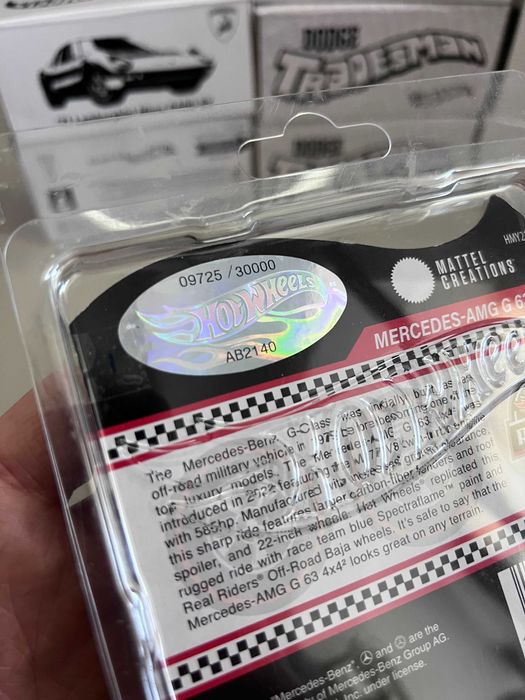 G63 Mercedes Benz Hotwheels RLC