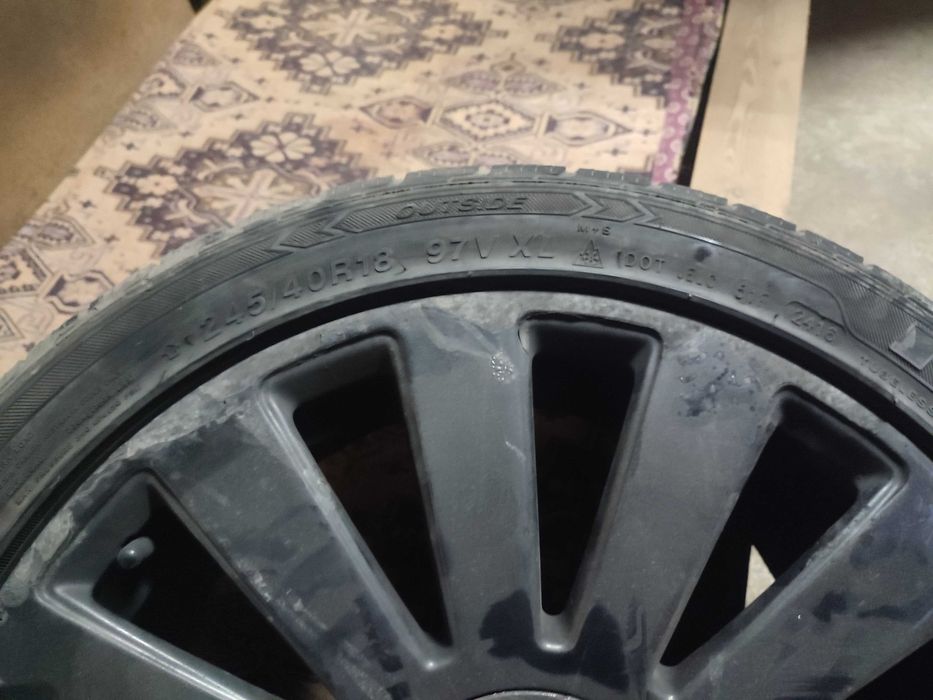 18 5x112 лети джанти със зимни гуми 245/40.18 6.5мм грайфер за Ауди ФВ