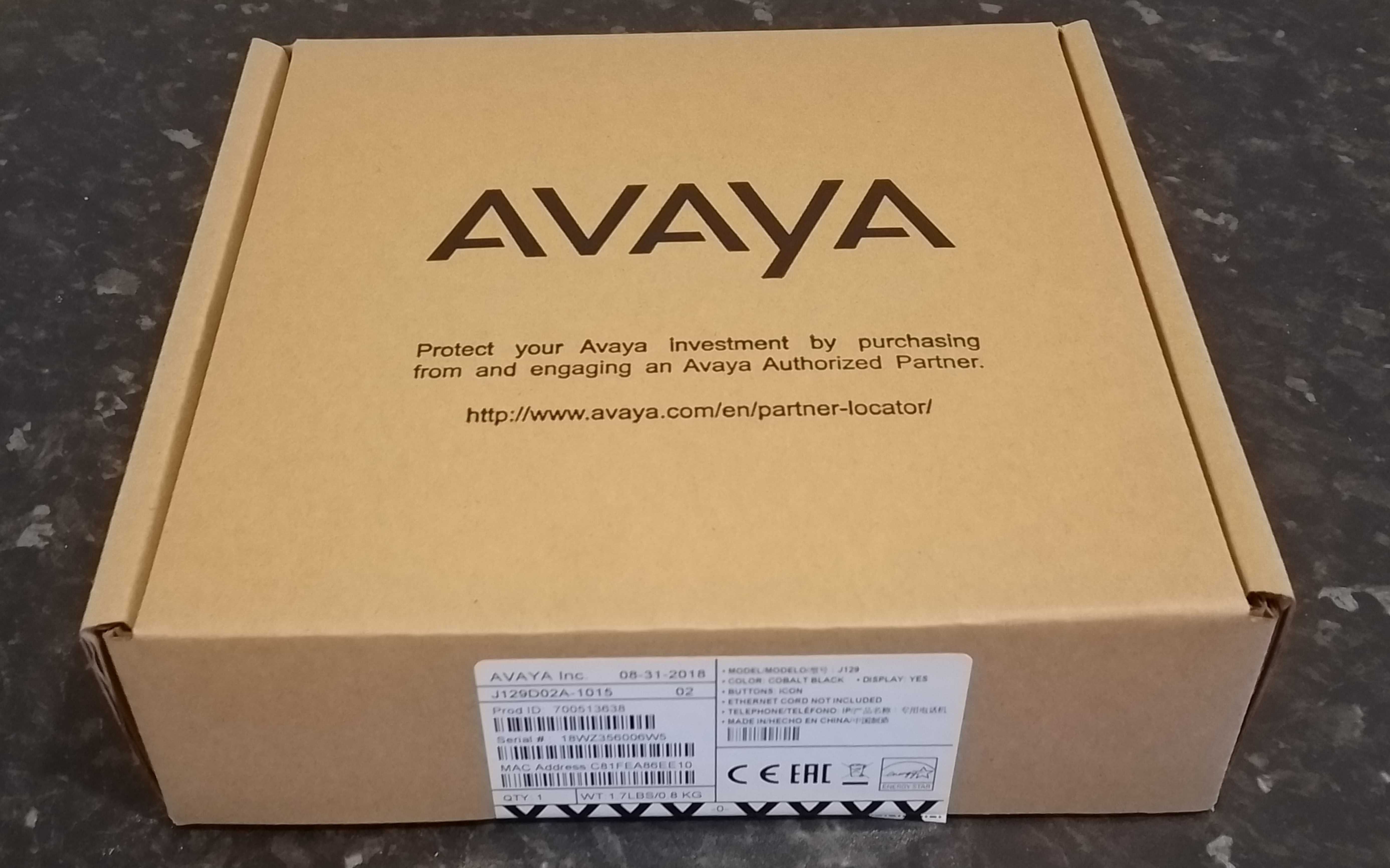 IP телефон Avaya J129 , разширителен модул SBM24 - Фабрично запечатани