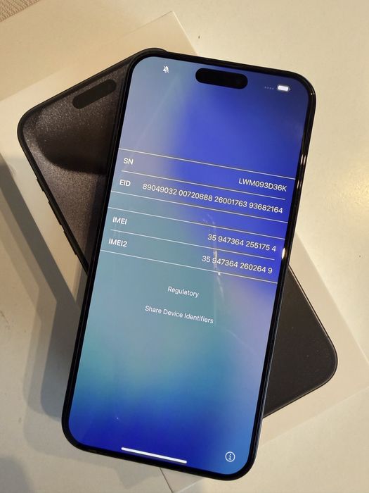 iPhone 15 pro max 256 Black Titanium