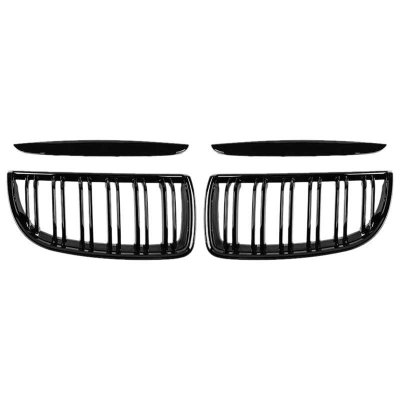 Negru Lucios Grile Nari Duble M Bmw E90 E91 2005-08 Piano Black NOI