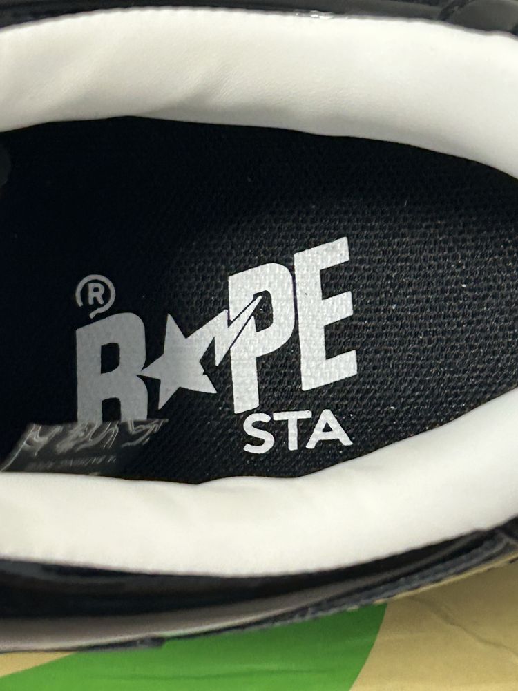 Adidasi Bapesta Alb Negru