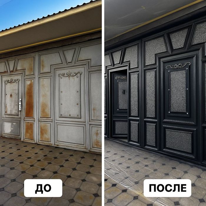 Дарвоза краска Покраска ворот