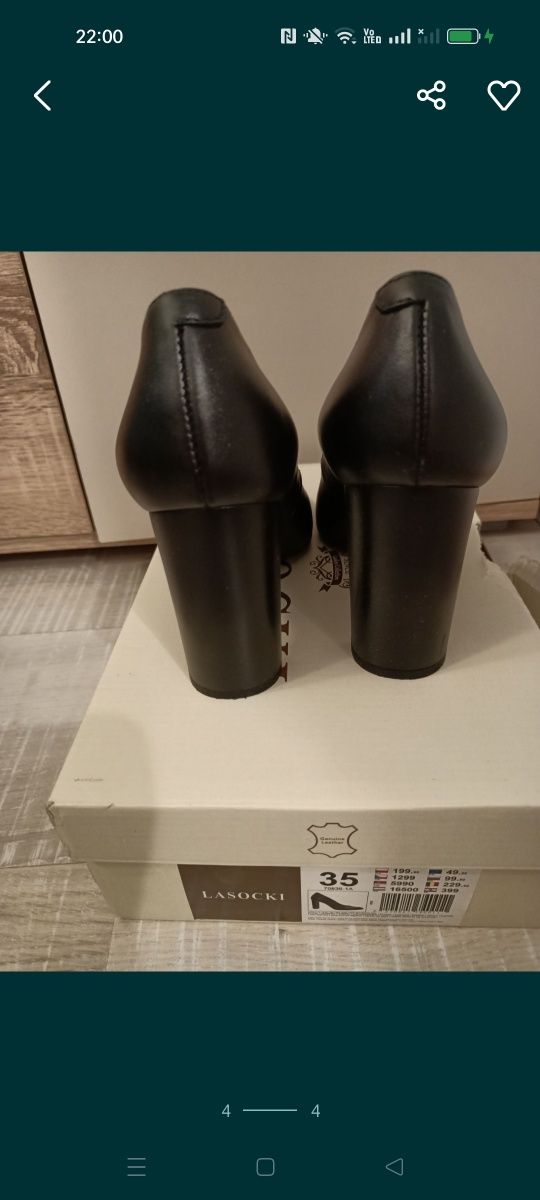 Pantofi piele naturala