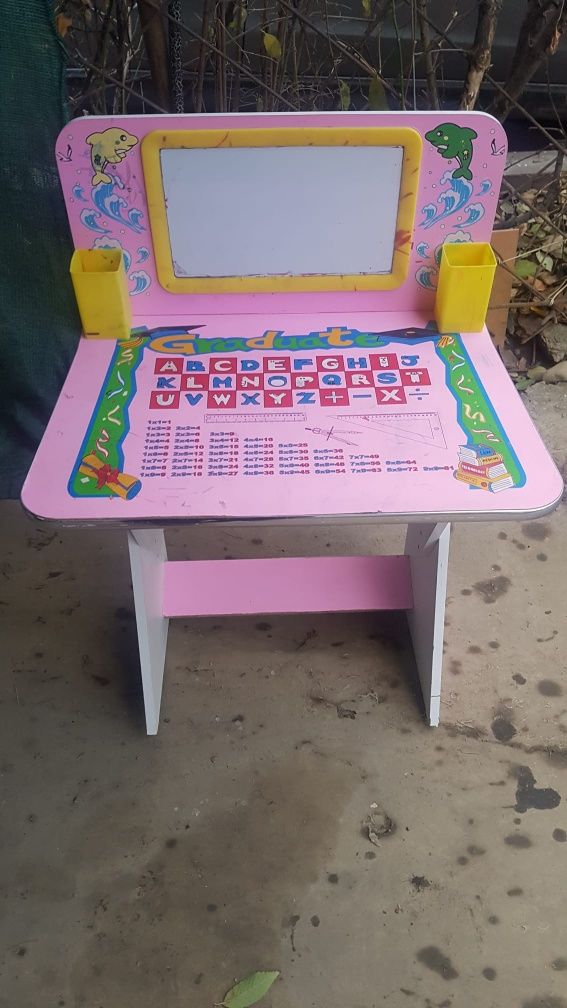 Set scaun și birou pentru fetite