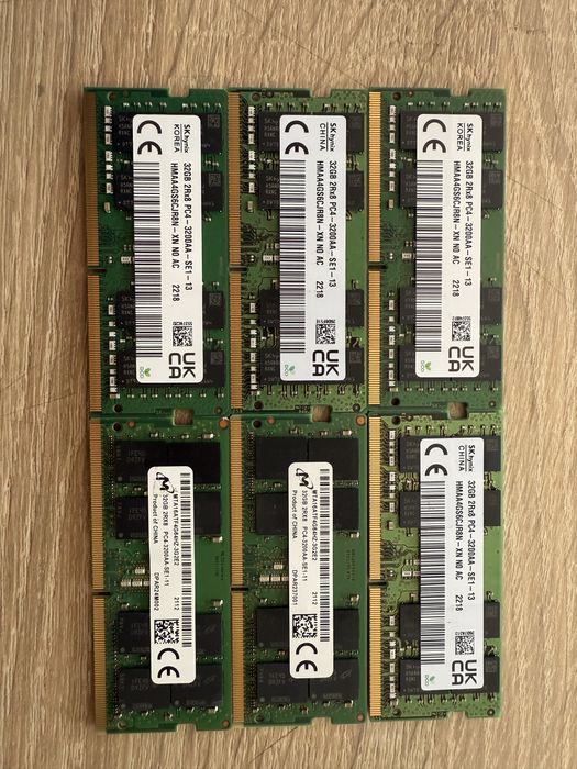Placute RAM DDR4 sodimm 32 Gb 3200 mhz