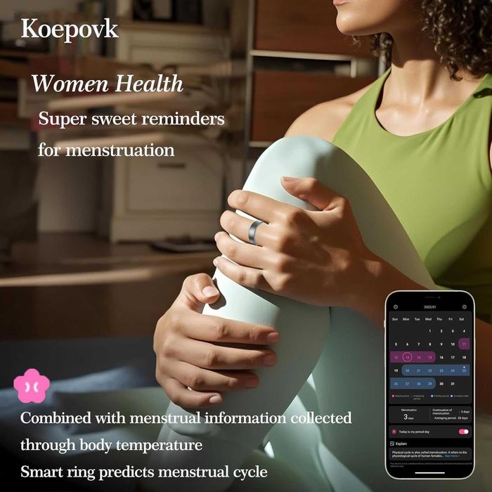 Нов бижутерски умен пръстен за проследяване на съня - пулс - фитнес...