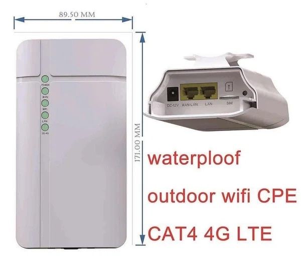 Уличный LTE Wi-Fi роутер CPE 4G CAT4 модем/алтел/теле2/изи/билайн