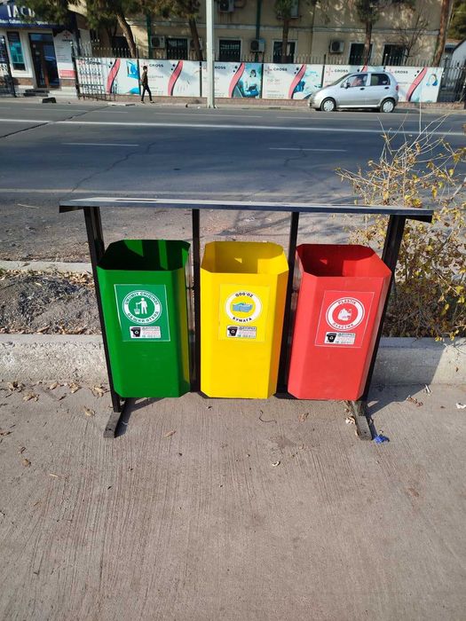 Урна металлическая для мусора, уличная урна