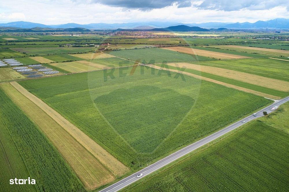 DE VÂNZARE| Teren industrial 59,600mp Feldioara / DN 13 0% COMISION!