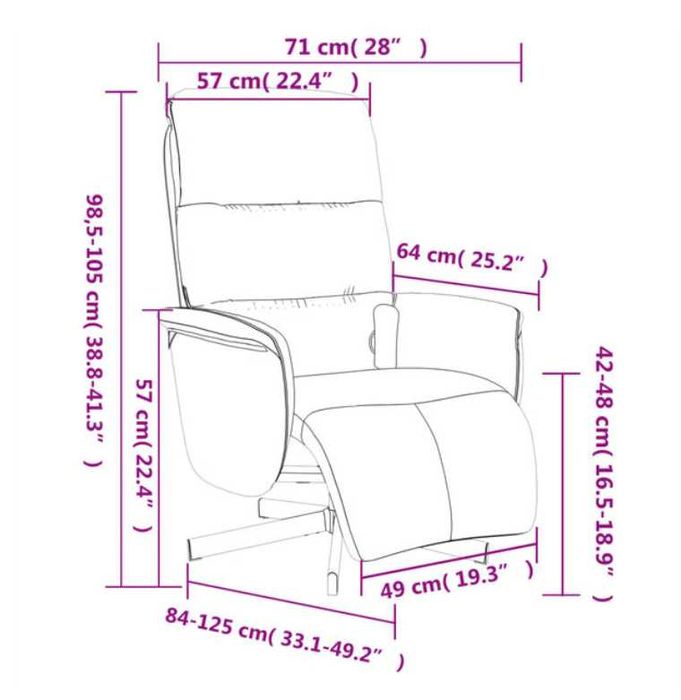 Fotoliu masaj rabatabil cu suport picioare verde închis textil