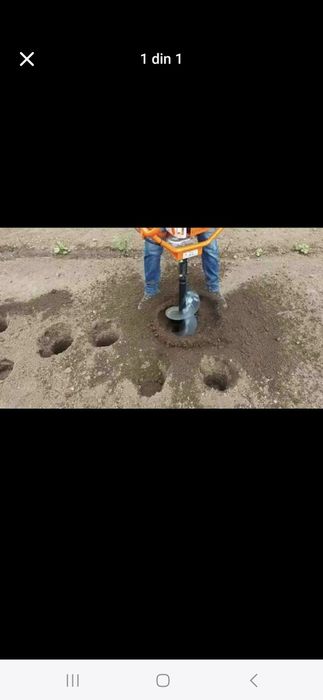 Găuri sfredel pământ