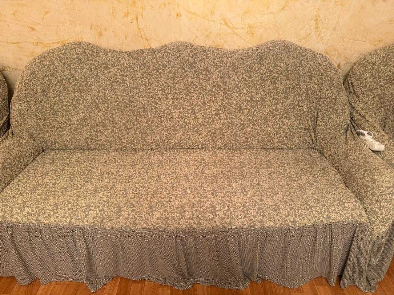 Продам диван с креслами