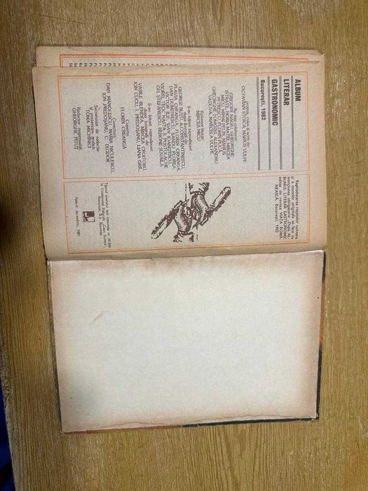 Vand album literar gastronomic vechi