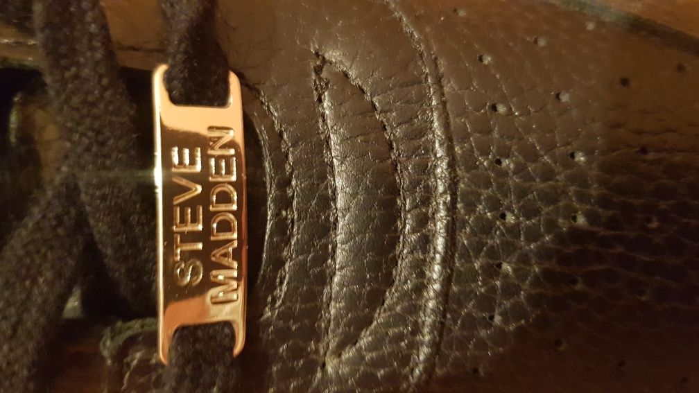 Adidași noi Steve Madden NY90 originali- piele neagră - mărime 44