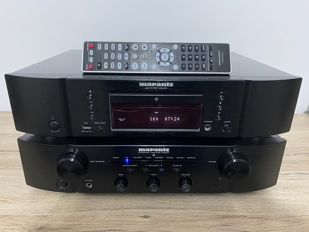 Marantz PM6007 + CD6007 Player CD Hi-Fi Negru