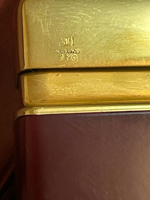 Bricheta Silver Match rosu grena mat folosita,originala  in cutie