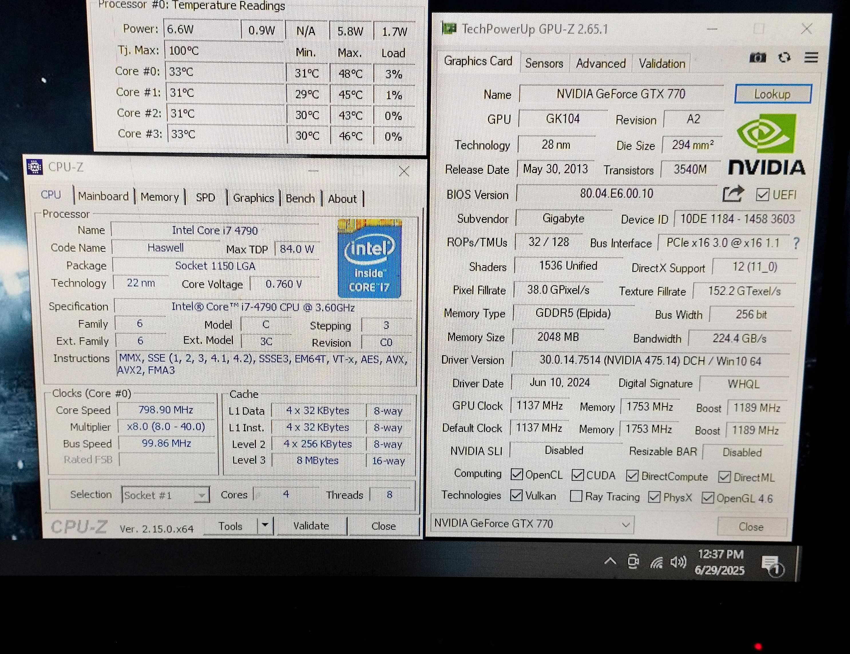 Kit ASRock Z97 Aniversary, Intel Core I7 4790, 16GB DDR3, GTX 770 2GB