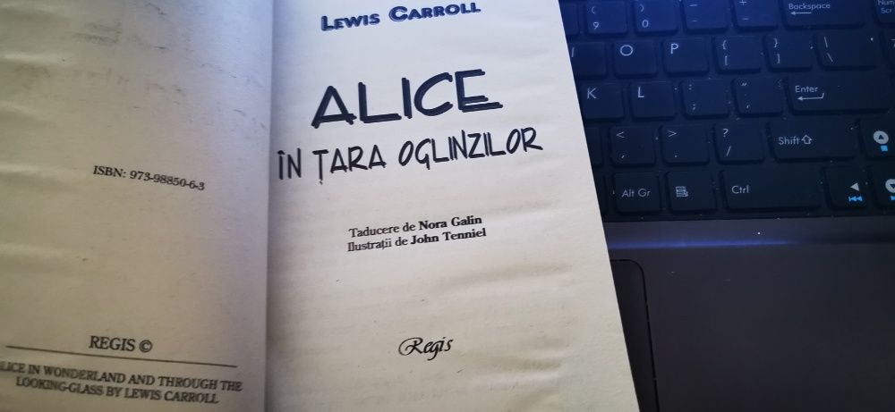 Alice in Tara Oglinzilor - Lewis Carroll, editura Regis