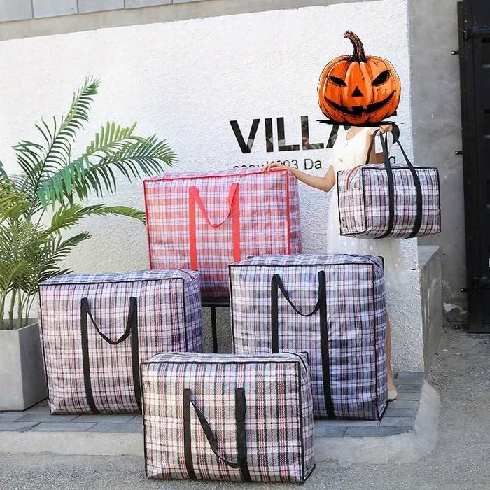 Китайские клетчатые сумки для переезда / сумка баул