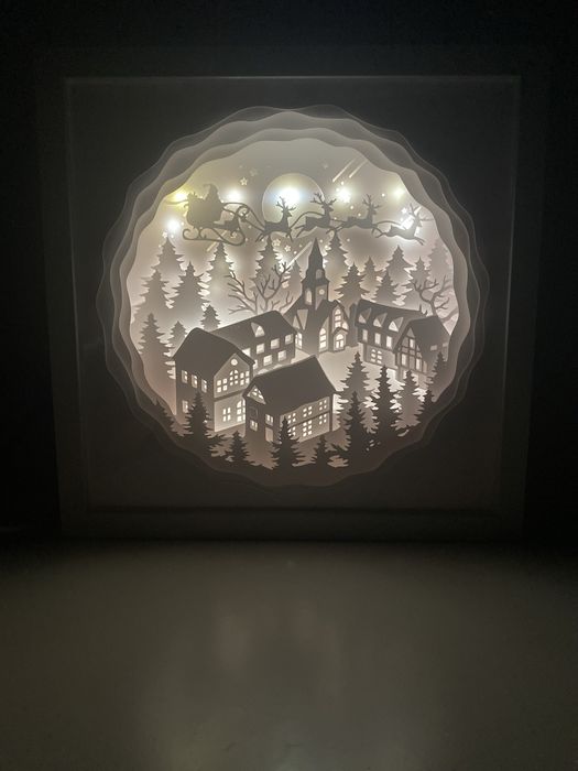 Tablouri 3d cu lumina (shadowbox)