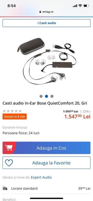Casti Quiet Control Bose originale
